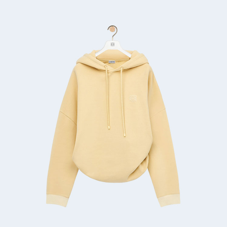 로에베 드레이프 코튼 후디 옐로우