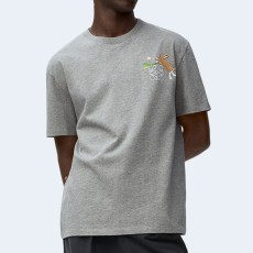 로에베 릴랙스 핏 코튼 티셔츠 그레이