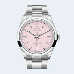 롤렉스 오이스터 퍼페츄얼 36mm 핑크 다이얼