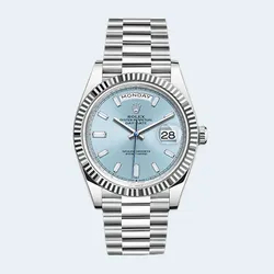 롤렉스 데이데이트 40mm 블루 다이아 인덱스
