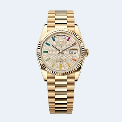 롤렉스 데이데이트 다이아몬드 파베 옐로우 골드