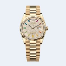롤렉스 데이데이트 다이아몬드 파베 옐로우 골드