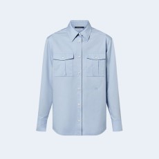 루이비통 매스큘린 플랩 포켓 셔츠 블루 1AFCEX