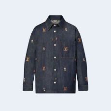 루이비통 자수 데님 오버셔츠 1AFHVC