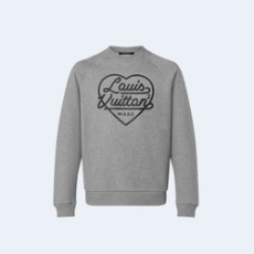 루이비통 x 니고 프린티드 하트 스웨트셔츠