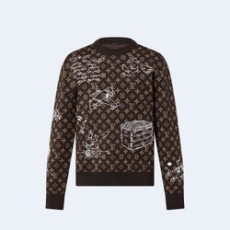 루이비통 모노그렘 엠브로이더드 울 크루넥 1ABXYY