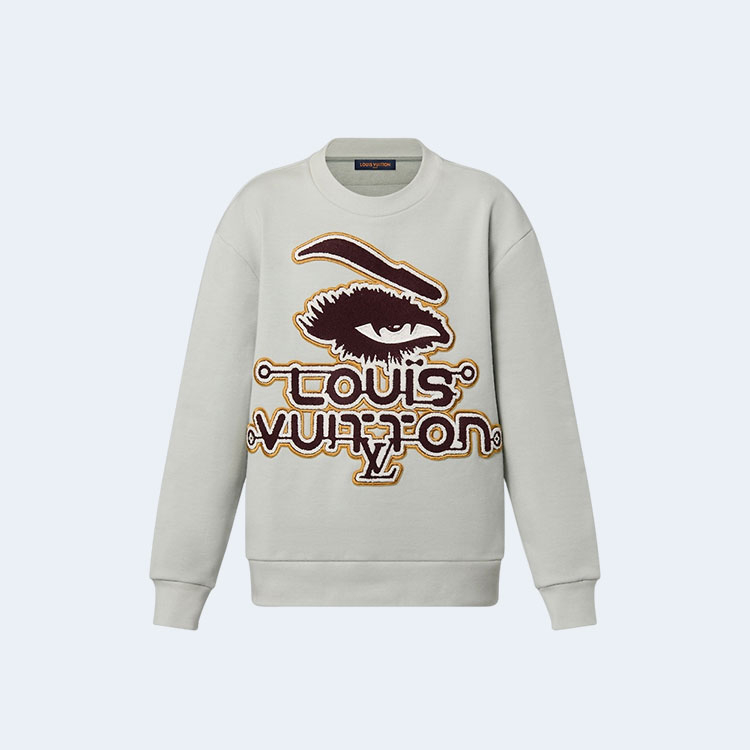루이비통 엠브로이더드 코튼 스웨트셔츠