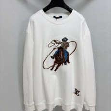 루이비통 엠브로이더드 코튼 맨투맨