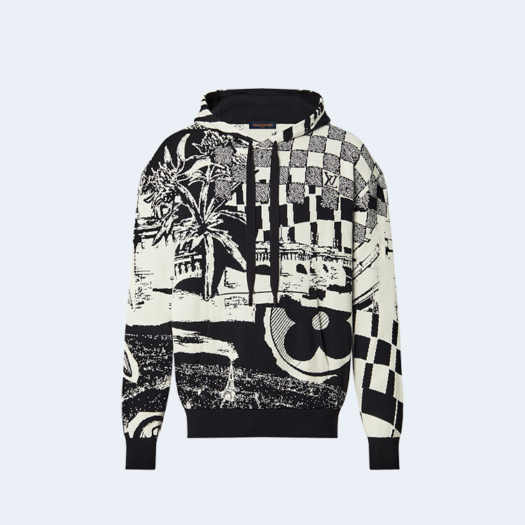 루이비통 파리지앵 콜라주 자카드 후디 1AB4VV