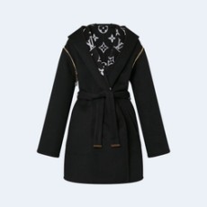 루이비통 리버시블 후드 랩 코트 1AC2DB