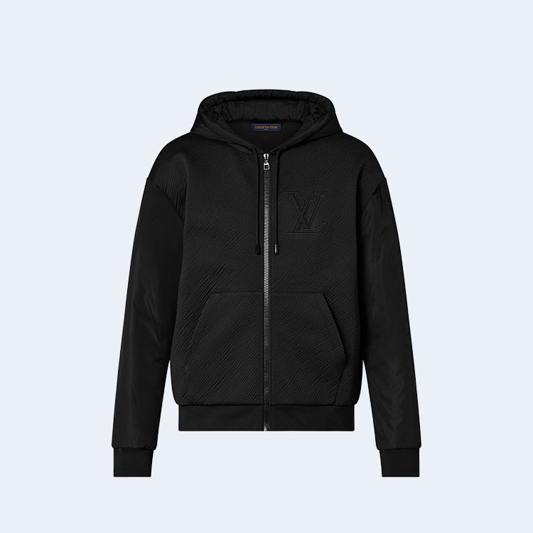 루이비통 하이브리드 지퍼 테크니컬 코튼 후디 1AFAYK