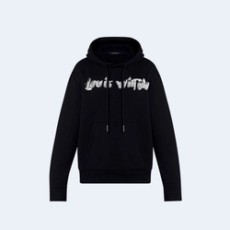 루이비통 프린티드 코튼 후드 블랙