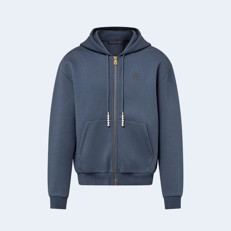 루이비통 엠브로이더드 저지 집업 스루 후디 1AFRB2