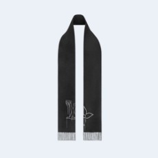 루이비통 LV 스티치 블랙 스카프