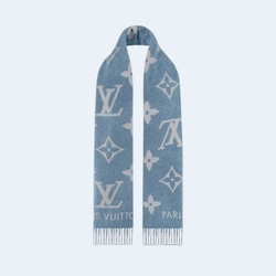 루이비통 레이캬비크 데님 블루 스카프