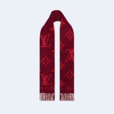 루이비통 레이캬비크 쎄리즈 레드 스카프