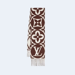 루이비통 메달리언 브라운 스카프