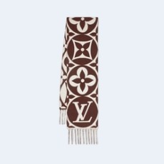 루이비통 메달리언 브라운 스카프