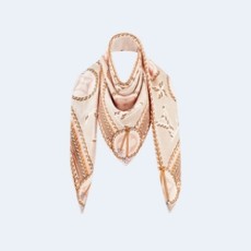 루이비통 브레이디드 모노그램 프린티드 숄
