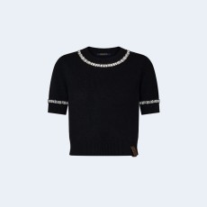 루이비통 비즈 트리밍 니트 탑 1AFOVG