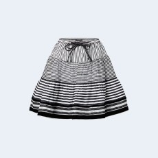 루이비통 믹스 스트라이프 티어드 미니 스커트 1ABCU4