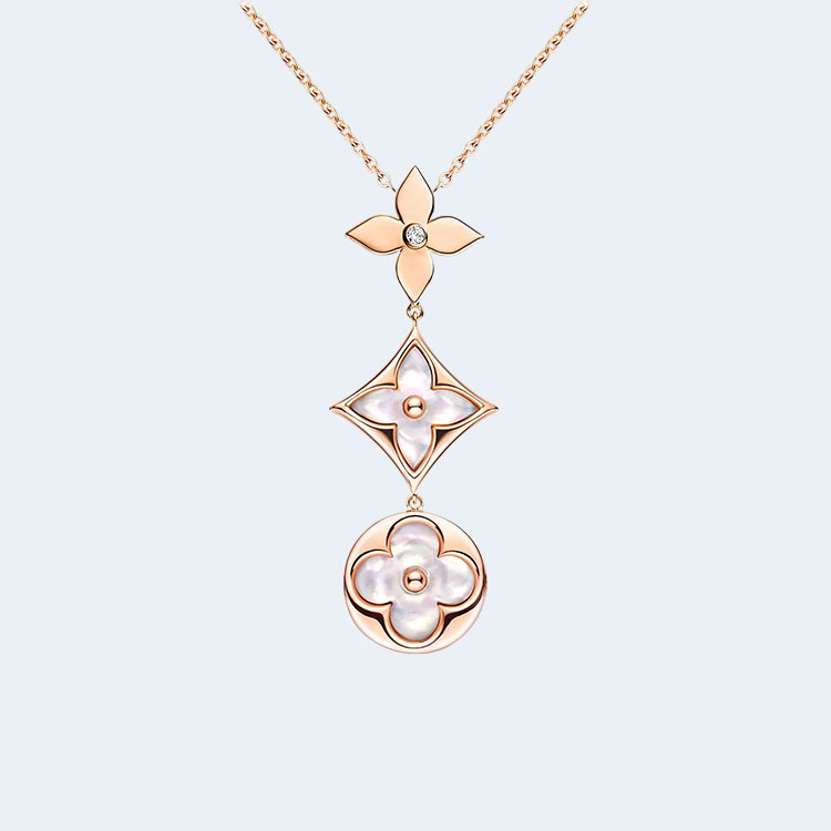 루이비통 컬러 블라썸 올가미 목걸이 Q94262