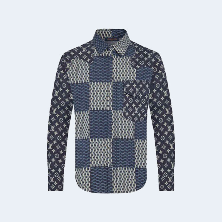 루이비통 x 니고 MNGM 웨이브 자이언트 셔츠