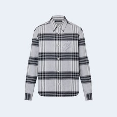 루이비통 롱 슬리브드 코튼 플란넬 셔츠 1AFXSW