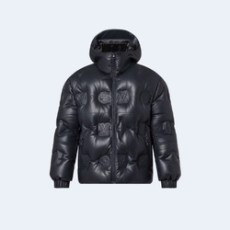 루이비통 모노그램 레더 후드 다운 자켓