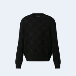 루이비통 다미에 스티치 크루넥셔츠