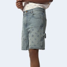 루이비통 데님 카펜터 쇼츠