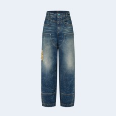 루이비통 워시드 데님 워크웨어 팬츠 1AFWYY