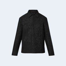 루이비통 LV 뮤직 라인 퀄팅 오버셔츠 1AAU6N