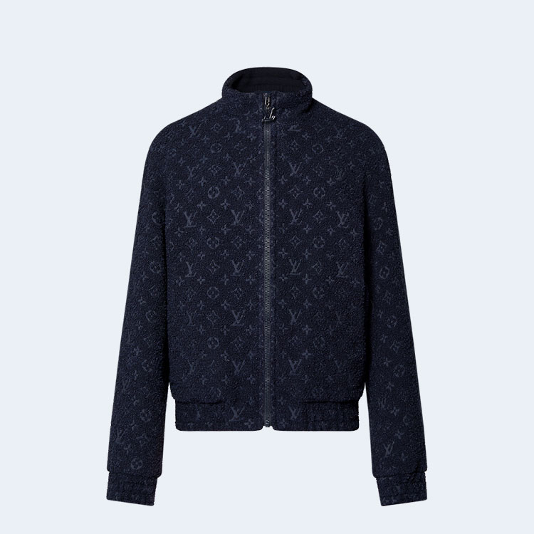 루이비통 모노그램 울 부클레 지퍼 블루종 1ABNQK