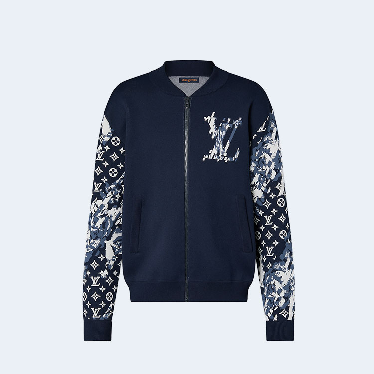 루이비통 집업 코튼 블렌드 블루종 1AFALZ