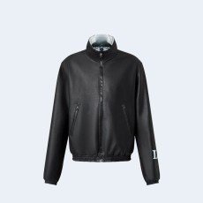 루이비통 리버서블 믹스 레더 블루종