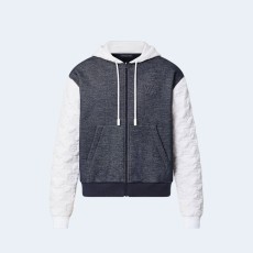 루이비통 하이브리드 모노그램 후드 블루종 1AB5EI