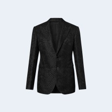 루이비통 싱글 브레스티드 실크 블렌드 퐁 뇌프 재킷 1ABNOL