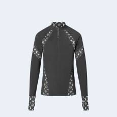 루이비통 지퍼 테크니컬 롱 슬리브드 탑 1AFAZ2