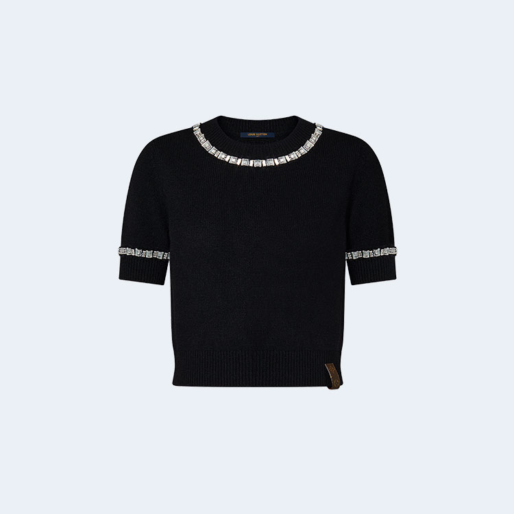 루이비통 비즈 트리밍 니트 탑 1AFOVG