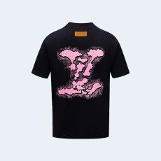 루이비통 클라우드 자카드 티셔츠 블랙