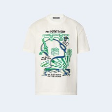 루이비통 인타르시아 그리픽 코튼 티셔츠 1AFJFQ