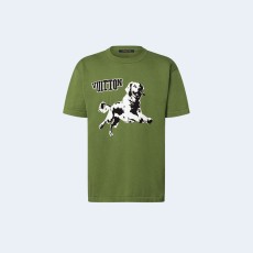 루이비통 쇼트 슬리브드 코튼 크루넥 티셔츠