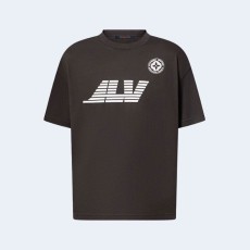 루이비통 워시드 프린트 코튼 티셔츠