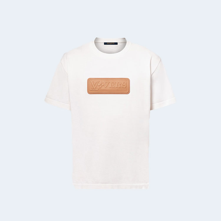 루이비통 VVN 패치 쇼트 슬리브 코튼 크루넥 1AHCWB