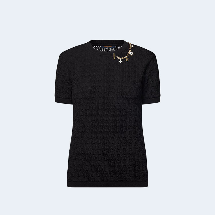 루이비통 레이스 니트 참 티셔츠 1AFZLV