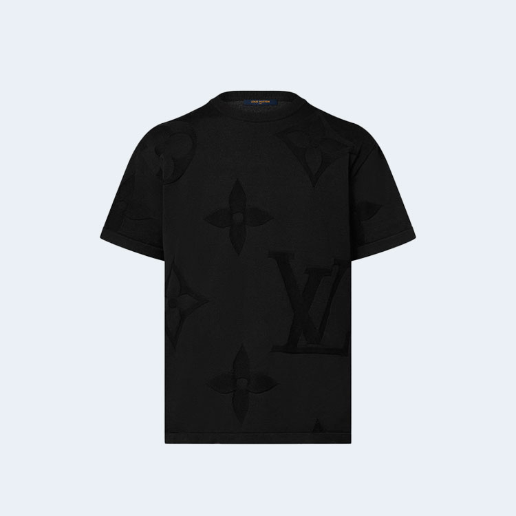 루이비통 모노그램 쇼트 슬리브드 코튼 크루넥 1AFYEZ