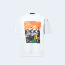 루이비통 엠벨리시드 그래픽 코튼 티셔츠 1AHCKN