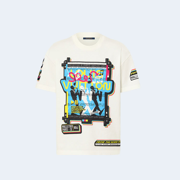 루이비통 재즈 플라이어 쇼트 슬리브 티셔츠 1AATZG