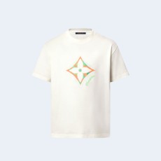 루이비통 모노그램 플라워 3D 그라디언트 프린트 티셔츠 1AGTRH